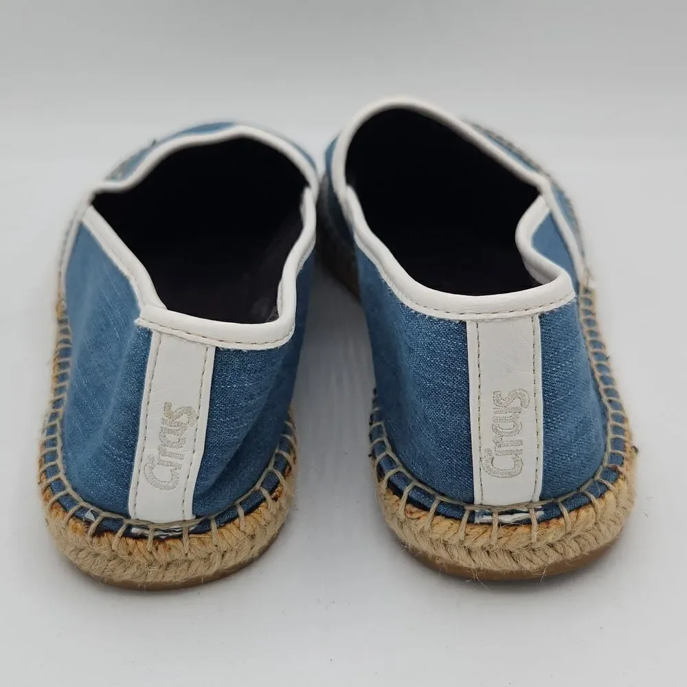 Circus by Sam Edelman's Leni Fries B4 Guys Denium Espadrille flats 8.5